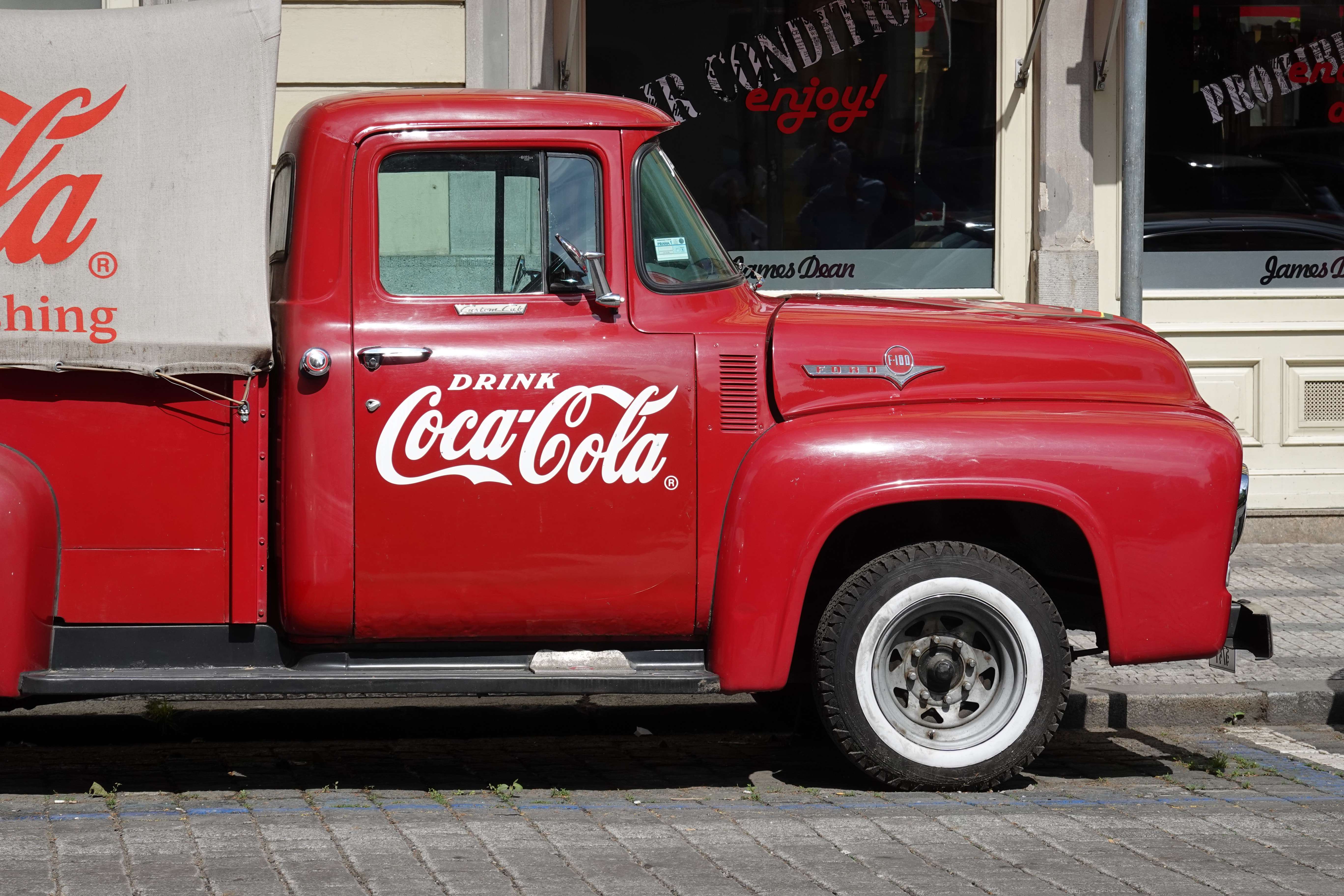 Coca cola distribution van